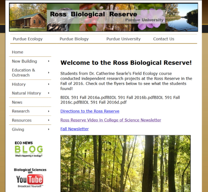 Old Ross Reserve website